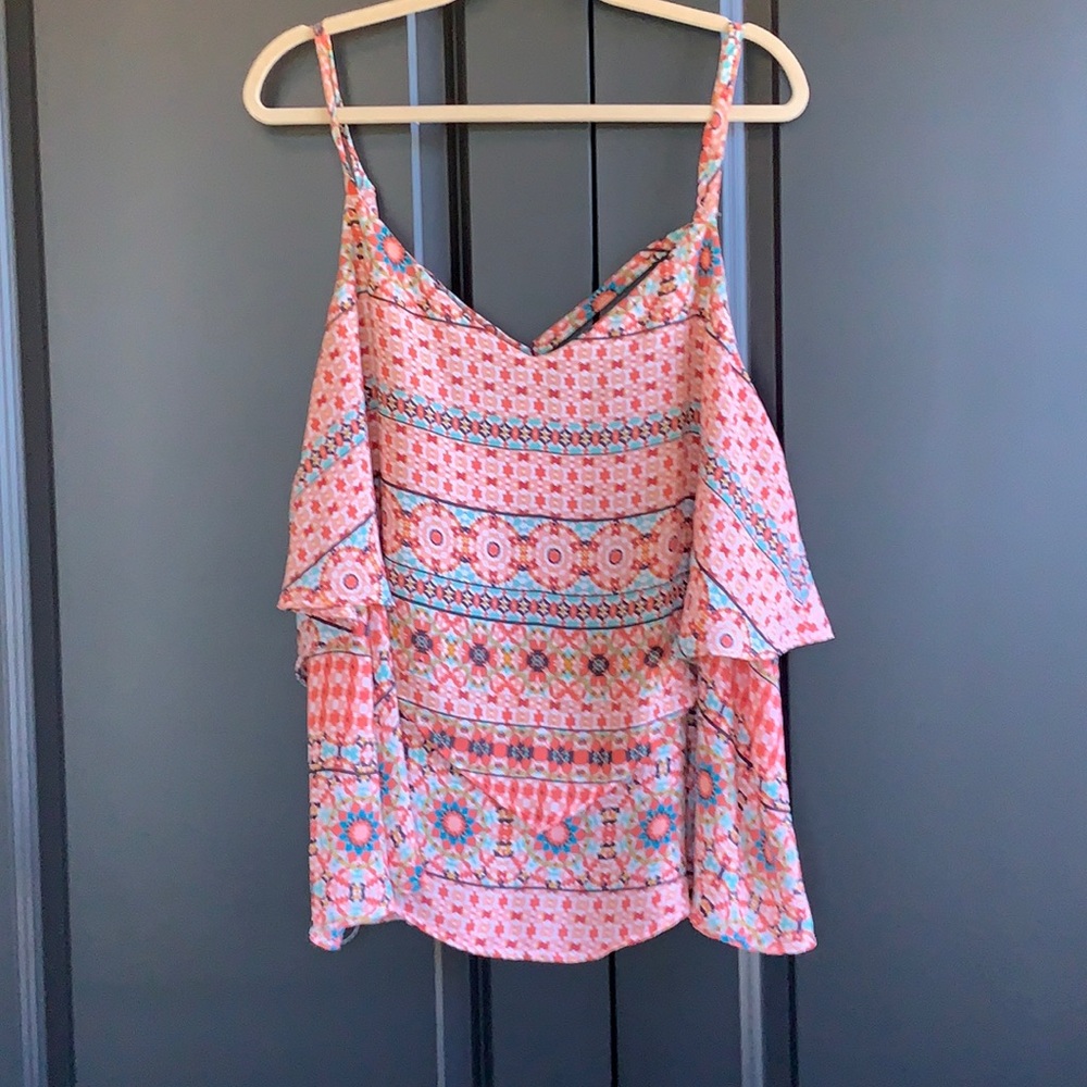 Aztec inspired flowy blouse